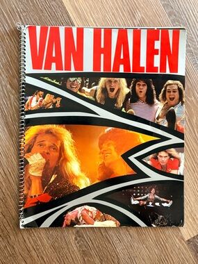 Vintage Rare 1984 spiral-bound Van Halen photo book by Beekman House